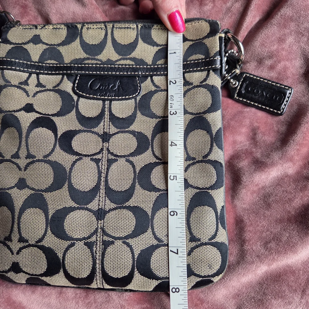 Authentic Coach Monogram Crossbody bag.